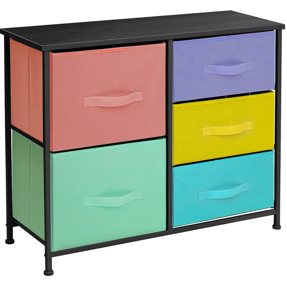 Dresser w/ 7 Drawers  Furniture Storage   Chest Tower for Bedroom