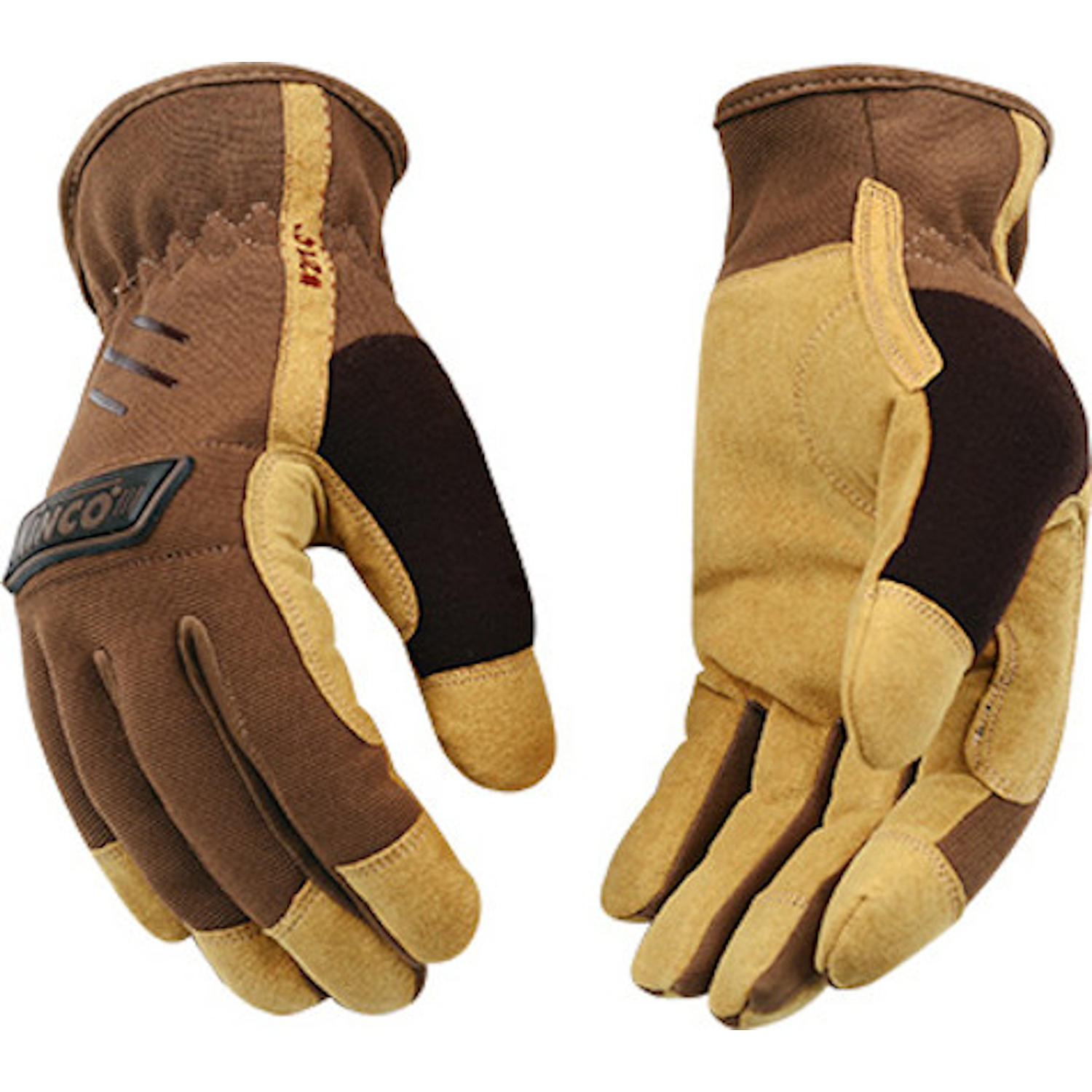 Kinco Men\u0027s Indoor/Outdoor Work Gloves Brown M 1 pair