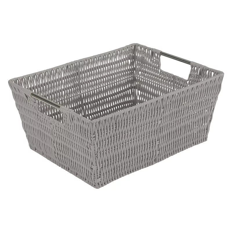 Simplify 3 Pack Set Rattan Tote Baskets