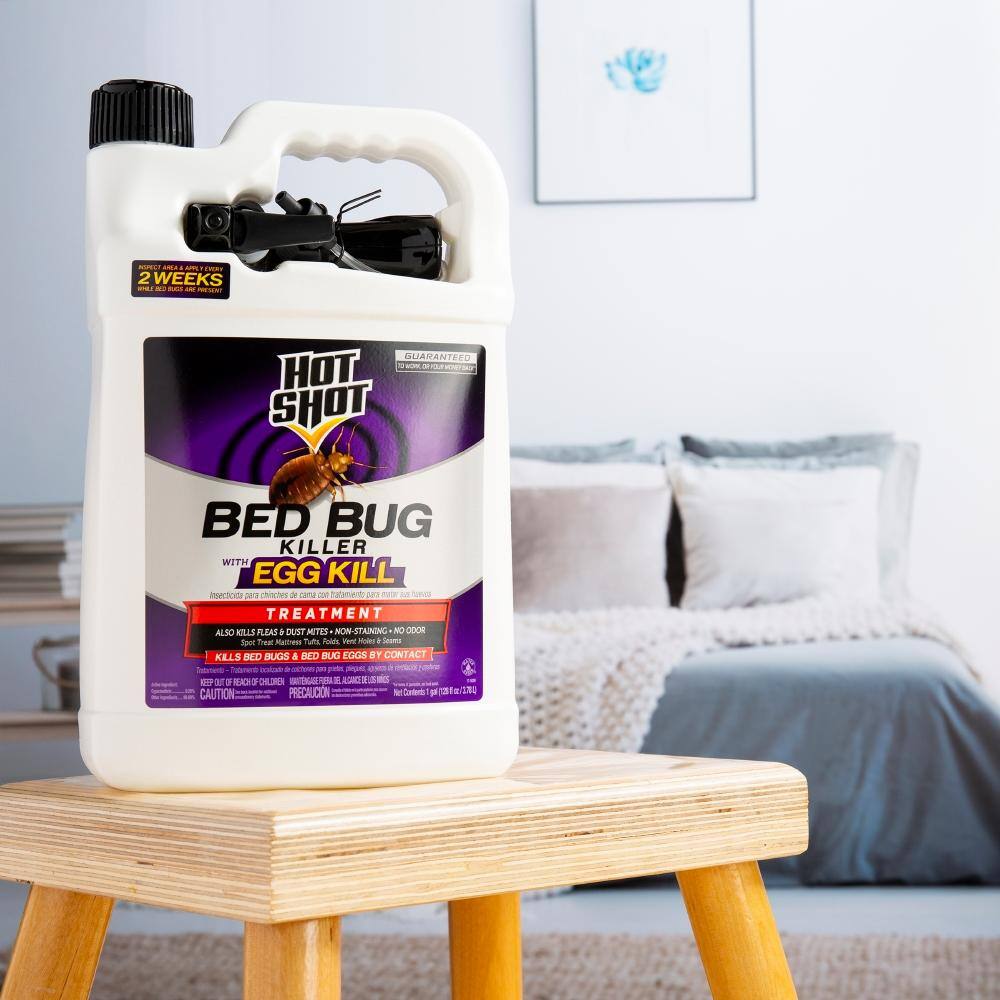 Hot Shot 1 Gal. Ready-to-Use Bed Bug Killer Treatment With Egg Kill HG-96442-1