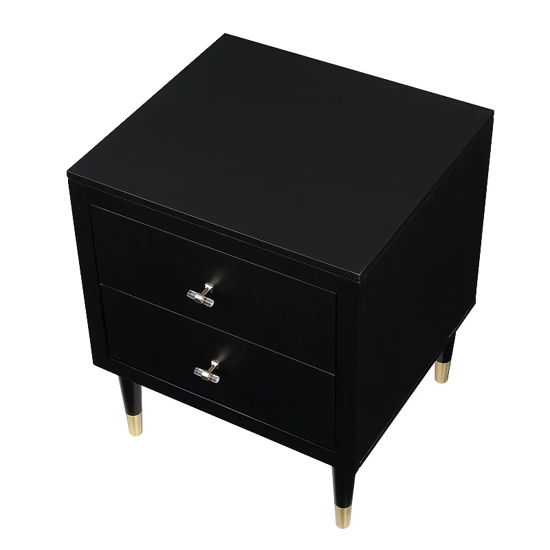 MANHATTAN COMFORT Stanton Modern 2-Drawer Nightstand Table