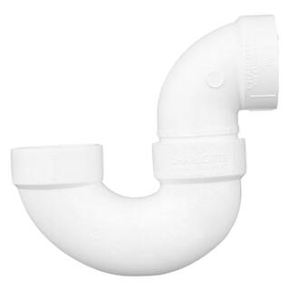 Charlotte Pipe 2 in. DWV PVC P-Trap with Solvent Weld Joint PVC00706X0800HD