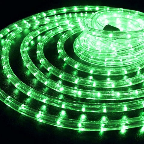 150 FT LED Green Rope Light Flex, 1/2 Diameter