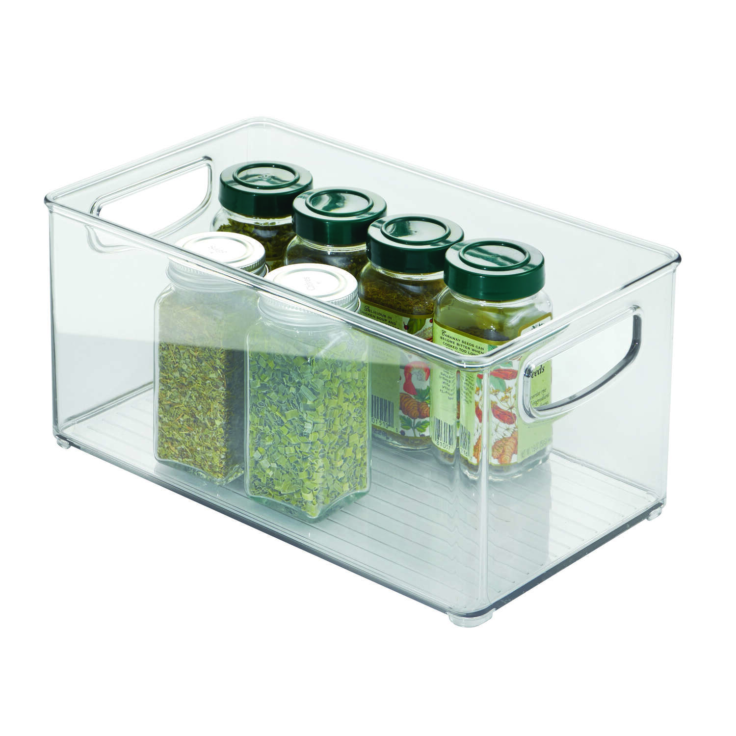 iDesign Clear Storage Bin 6 in. H X 5 in. W X 10 in. D Stackable