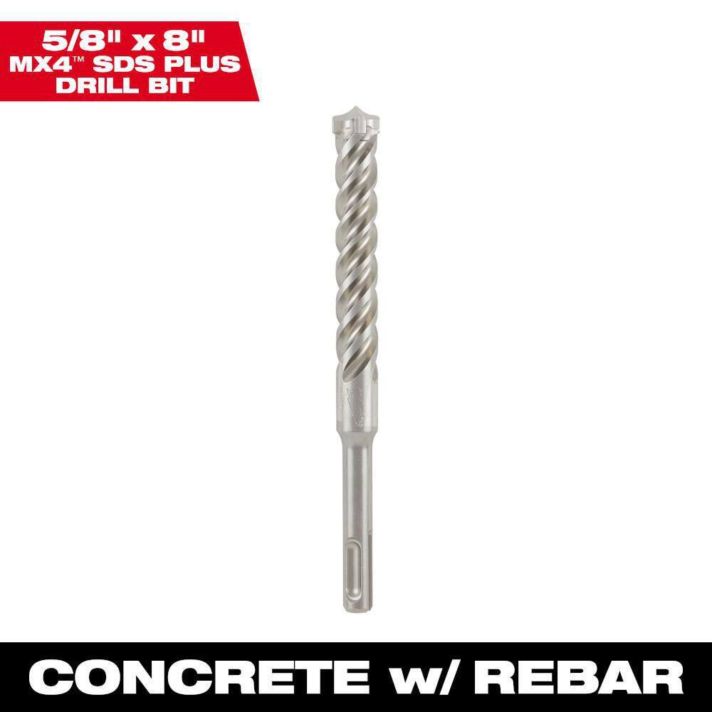 MW 58 in. x 8 in. 4-Cutter SDS-PLUS Carbide Drill Bit 48-20-8300