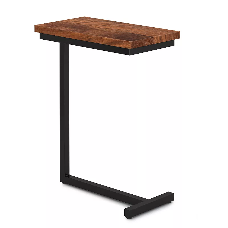 Simpli Home Gowen Rectangle Industrial C Side Table