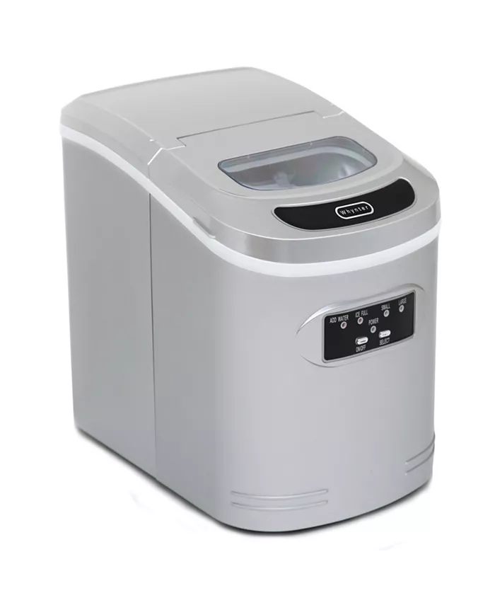 Whynter Compact Portable Ice Maker 27 lb capacity - Metallic Silver