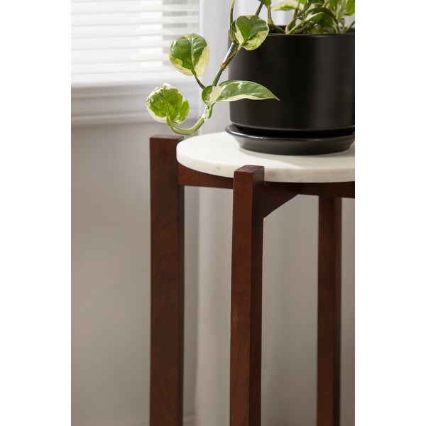 Kate and Laurel Moxley Round Wood Accent Table