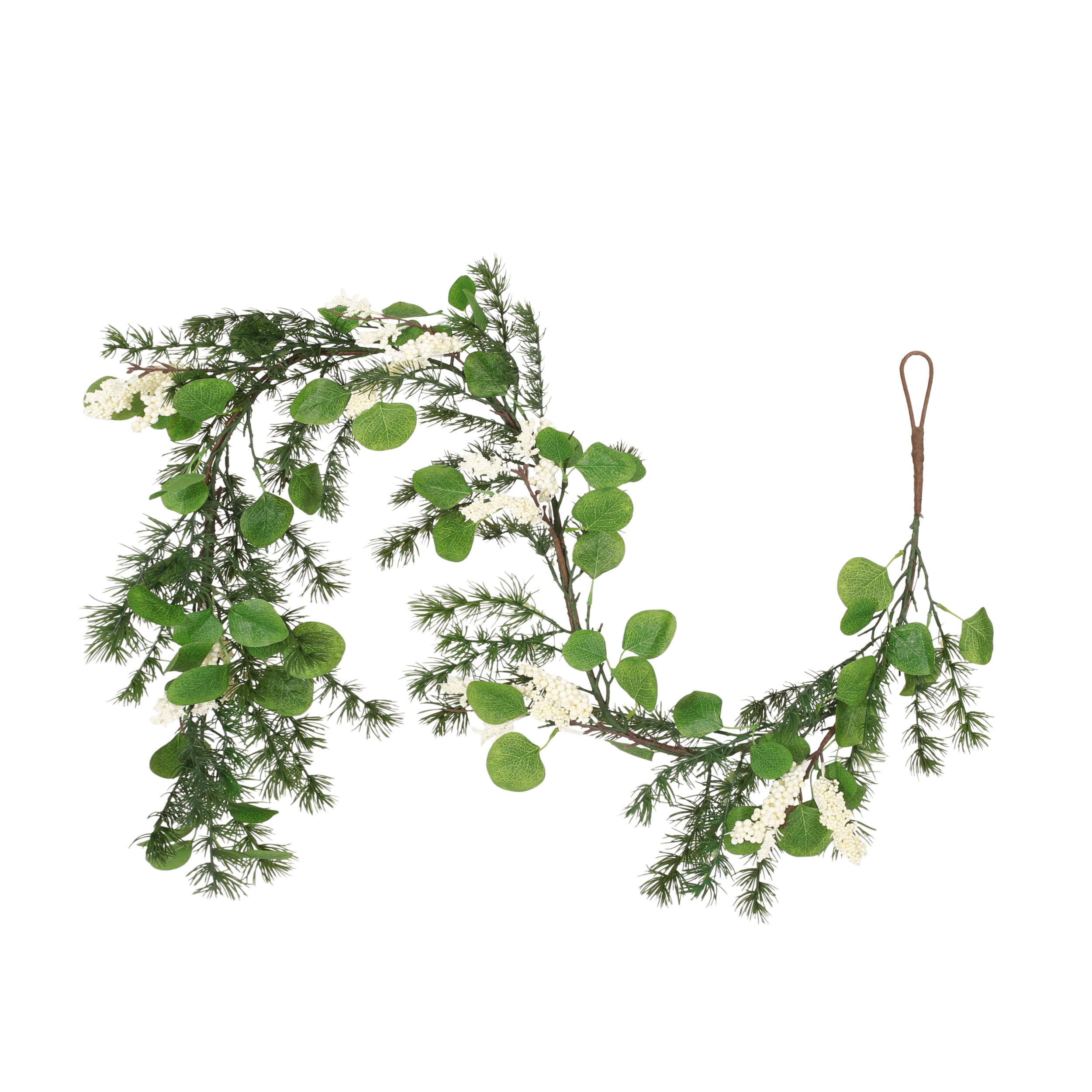 Loveren 5-foot Eucalyptus and Pine Artificial Garland with Berries