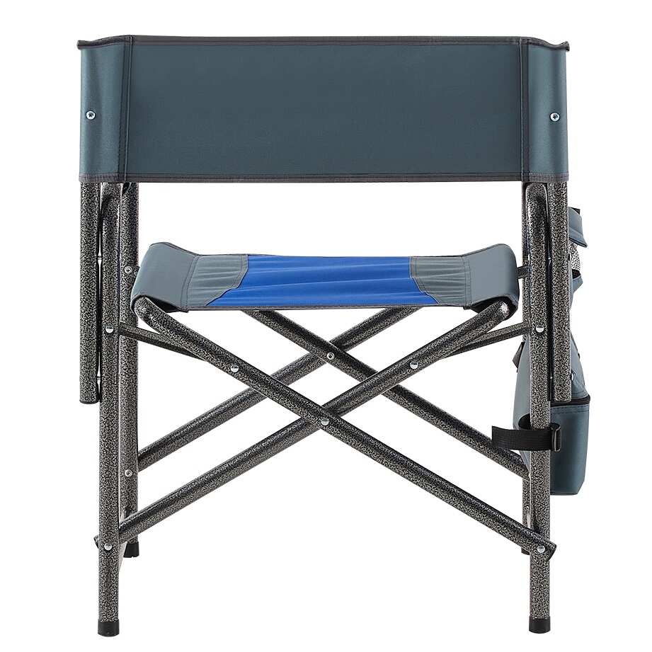 1 piece Padded Folding Outdoor Chair with Storage Pockets Lightweight Oversized Directors Chair