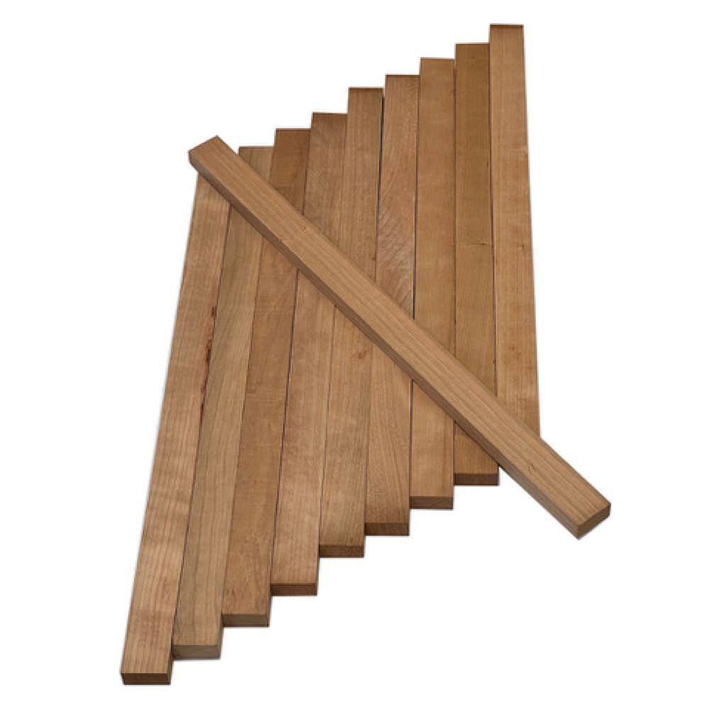 Swaner Hardwood 1 in. x 2 in. x 2 ft. Cherry S4S Board (10-Pack) OL04011624CE