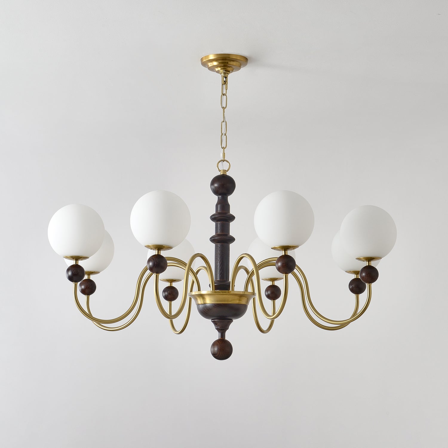 Vintage Curved Sphere Chandelier