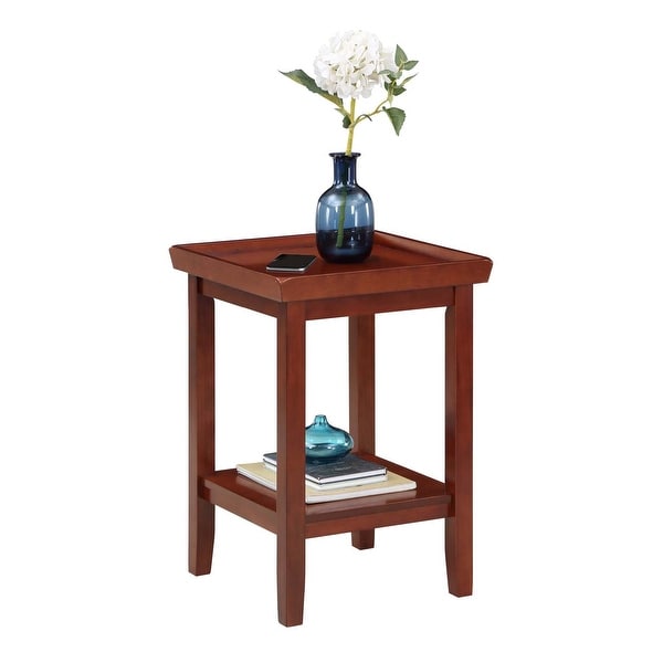 Porch and Den Luxembourg Rubberwood End Table