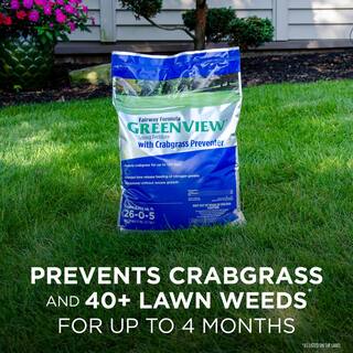 GreenView 17 lbs. Fairway Formula Spring Fertilizer and Crabgrass Preventer Covers 5000 sq. ft. (26-0-5) 2129823