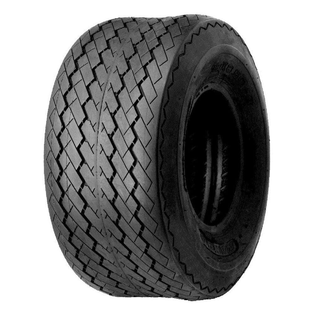 Hi-Run 18 in. x 8.5 in.-8 4-Ply Golf Cart Tire Mounted on 8 in. x 7 in. 4-4.0 White Solid Wheel ASB1029