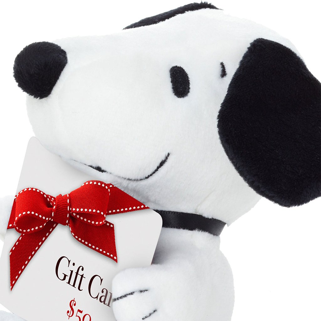 Hallmark  Peanuts® Snoopy Plush Gift Card Holder, 4.2