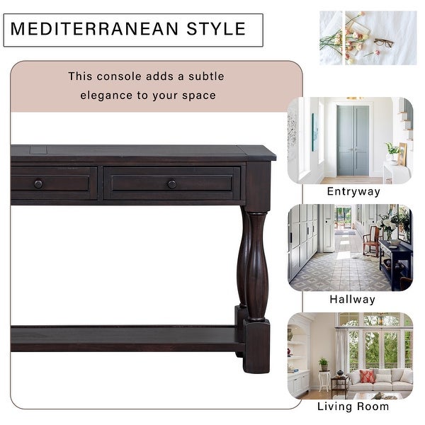 Rectangle Console Table 64