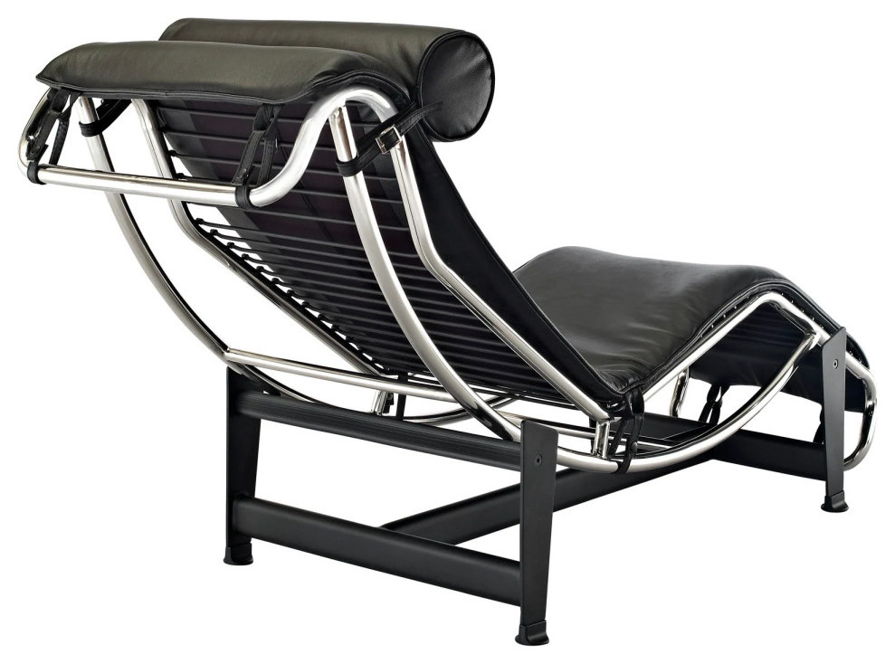 Michael Leather Chaise Lounge   Contemporary   Indoor Chaise Lounge Chairs   by Virgil Stanis Design  Houzz