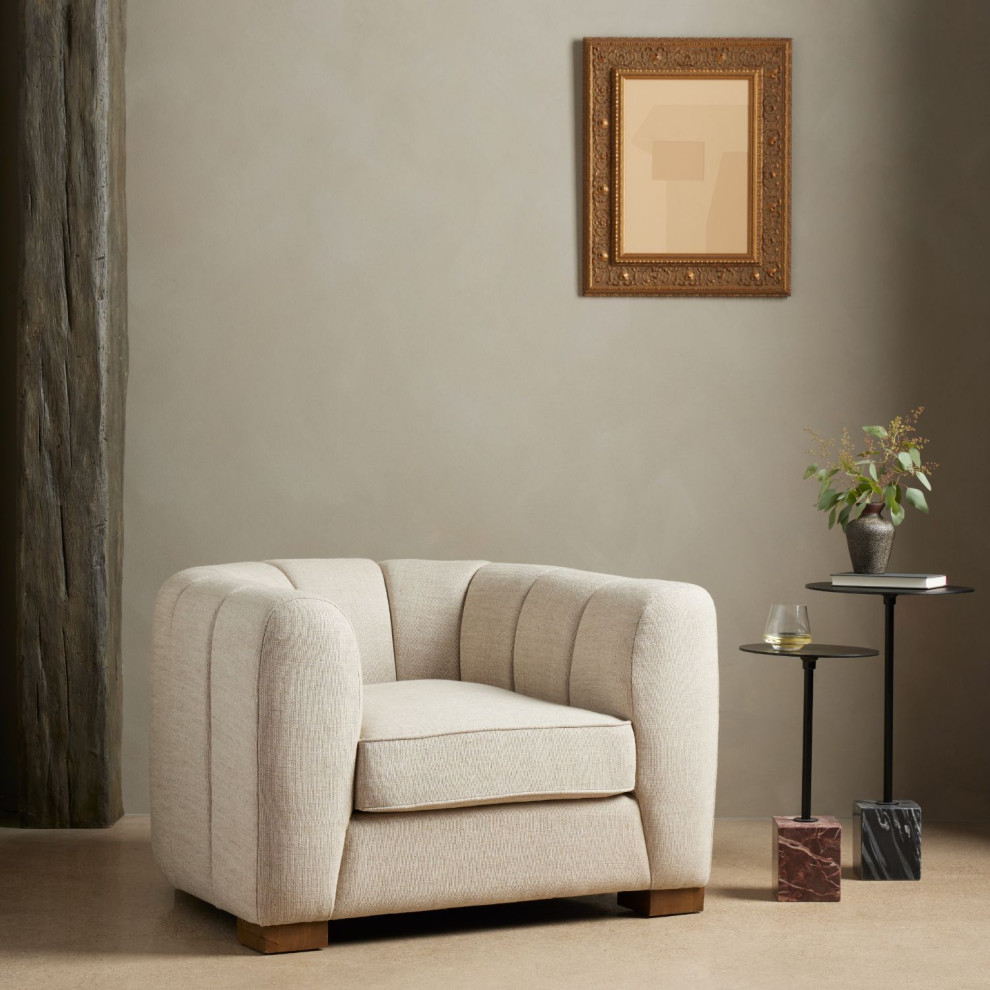 Bernadette Alcala Wheat Chair   Transitional   Armchairs And Accent Chairs   by Zin Home  Houzz