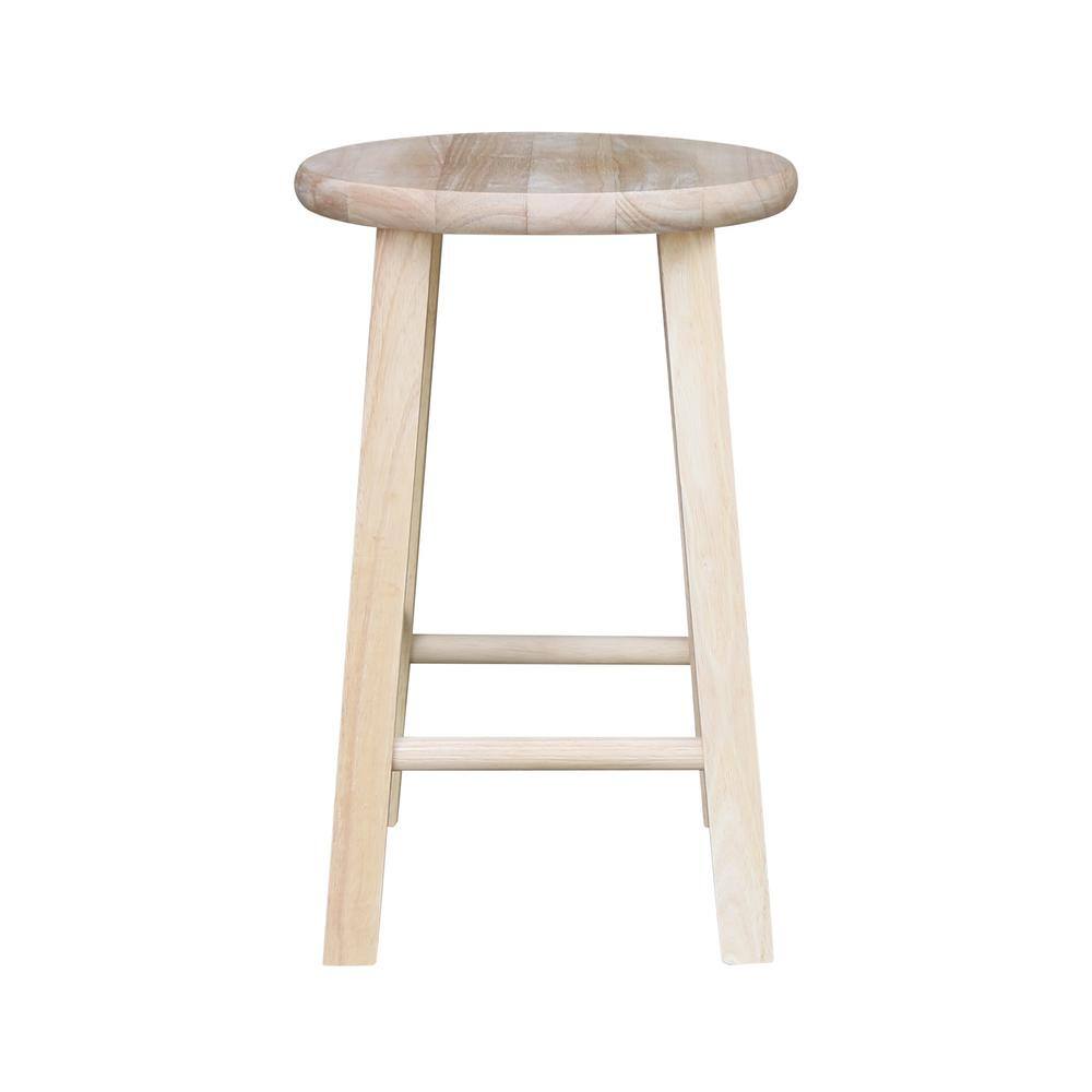 International Concepts 18 in. Unfinished Wood Bar Stool 1S-518