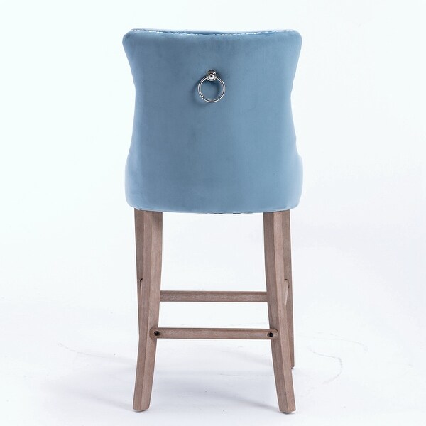 Barstools with Button Tufted Decoration (Set of 2)