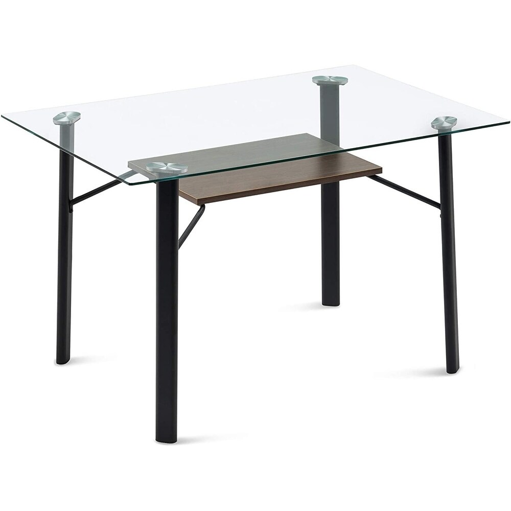 MCombo Modern Rectangular Glass Dining Table  Glass 5203