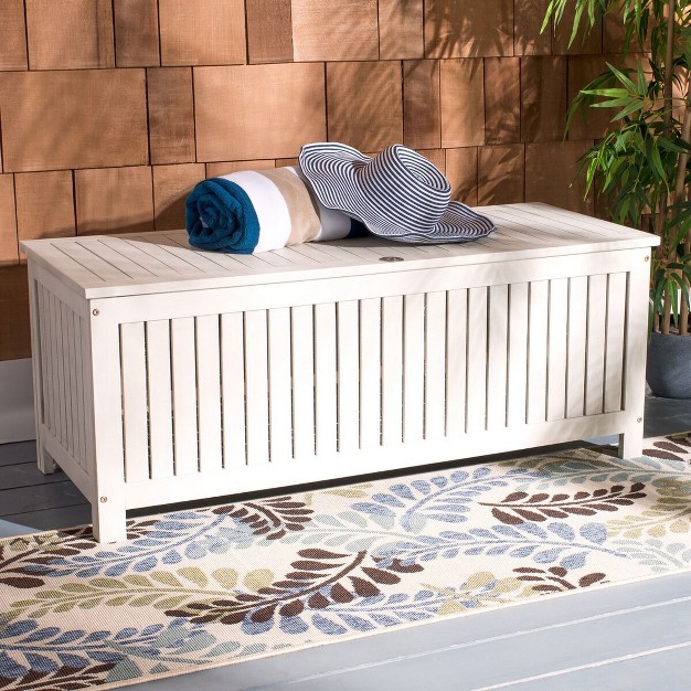 Abri 47 63 Inch L Outdoor Cushion Deck Box Safavieh