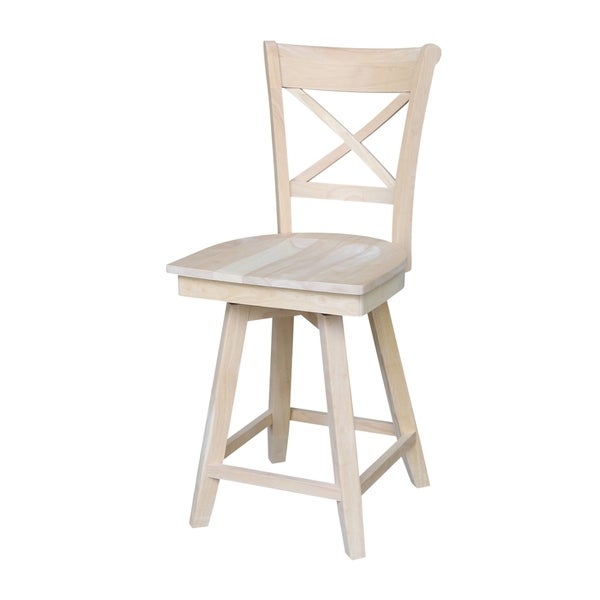 Charlotte Stool with Swivel Seat - Unfinished