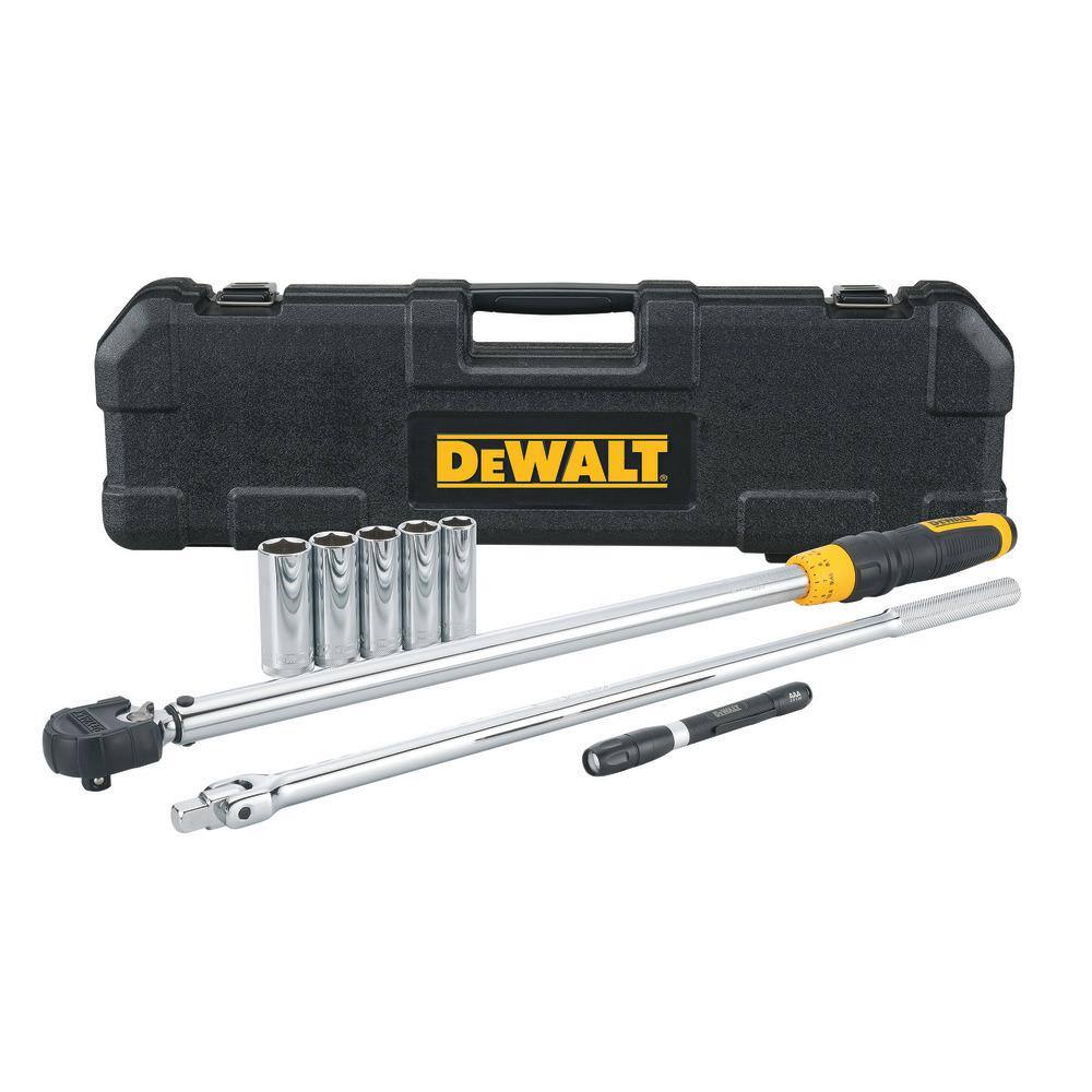 DEWALT DWMT82839 1/2 in. Drive Torque Wrench Tire Change Kit (8-Piece)