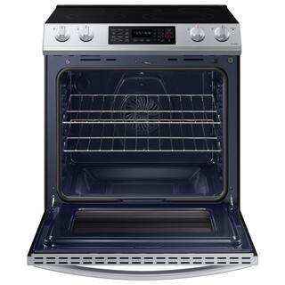  30 in. 6.3 cu. ft. Smart 5-Element Slide-In Electric Range with Air Fry and Convection Oven in Stainless Steel NE63BG8315SS