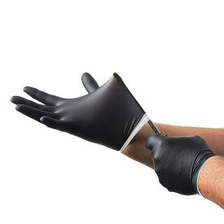 Venom Steel Heavy Duty Black Nitrile Gloves One Size Fits Most (100 per Box) VEN6145WH