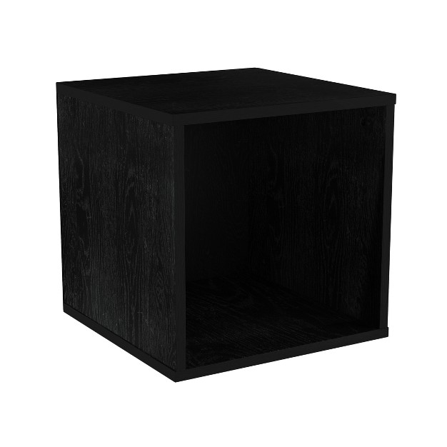 Hastings Home Stackable Contemporary Minimalist End Table Black