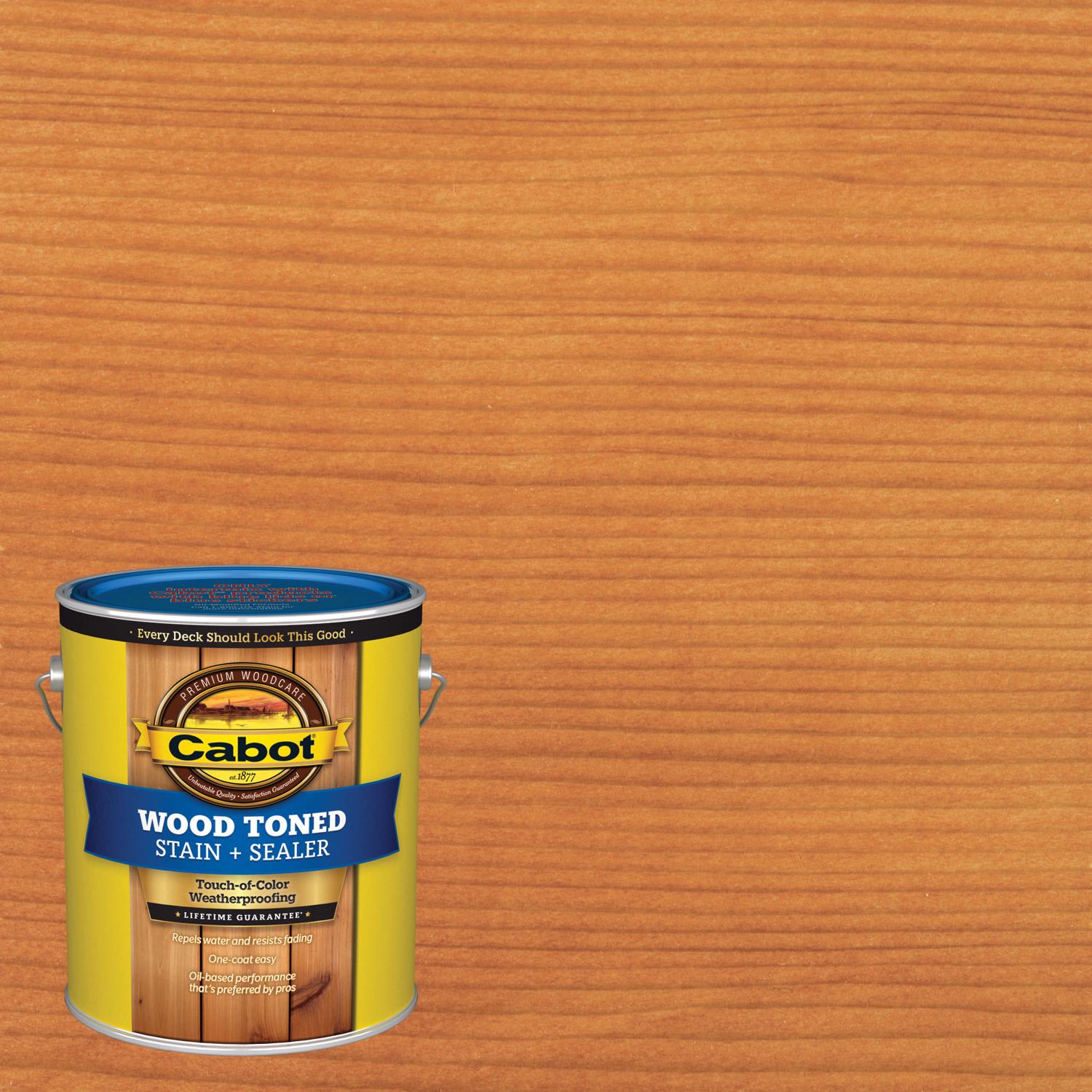 Cabot Wood Toned Low VOC Transparent Pacific Redwood Oil-Based Deck and Siding Stain 1 gal