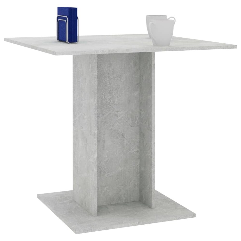 vidaXL Dining Table Concrete Gray 31.5\