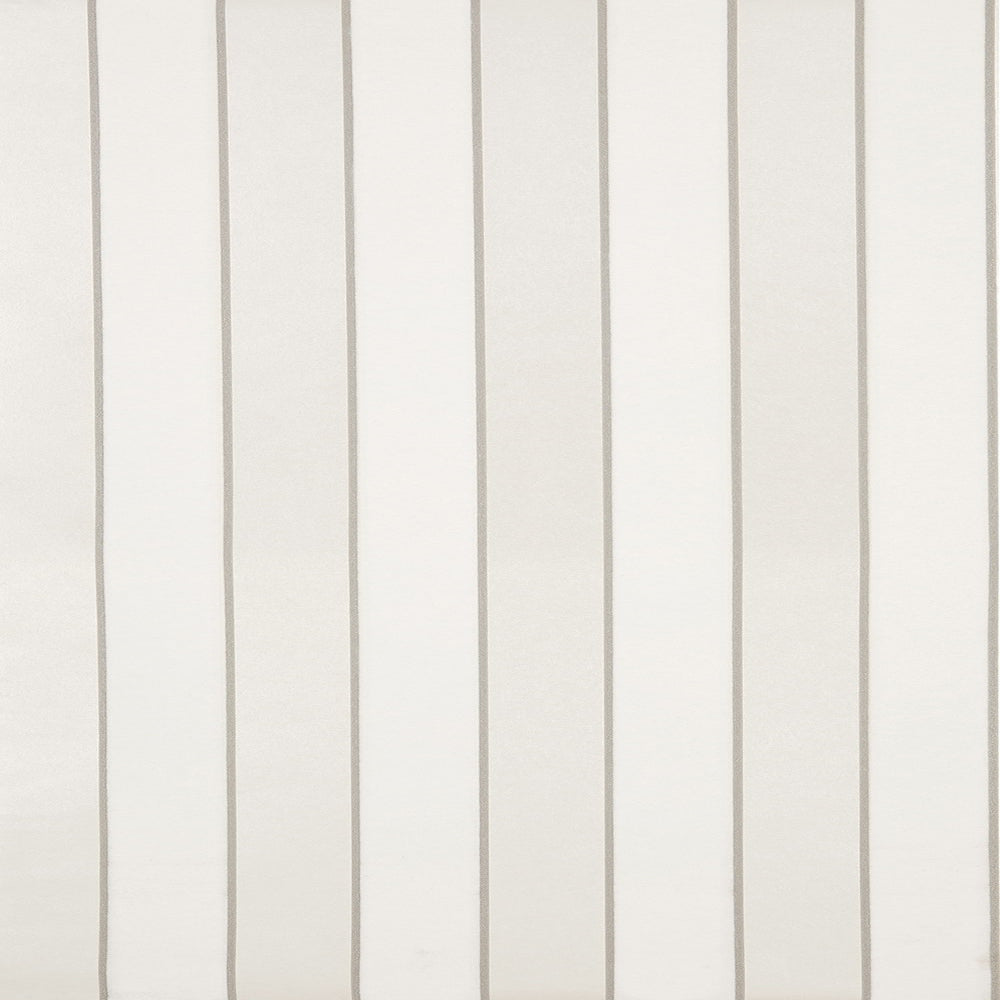 Regency Stripe Snow Flocked Wallpaper