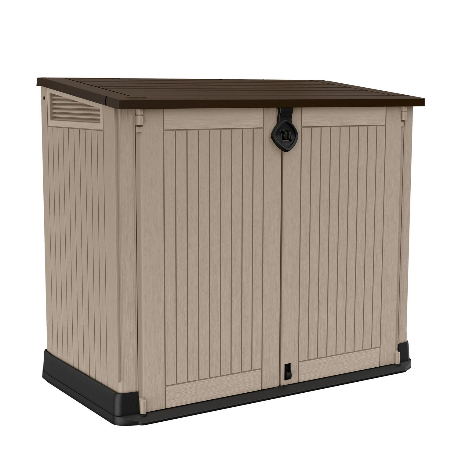 Keter StoreItOut Midi 30Cu Ft AllWeather Resin Storage Shed Beige  Crowdfused