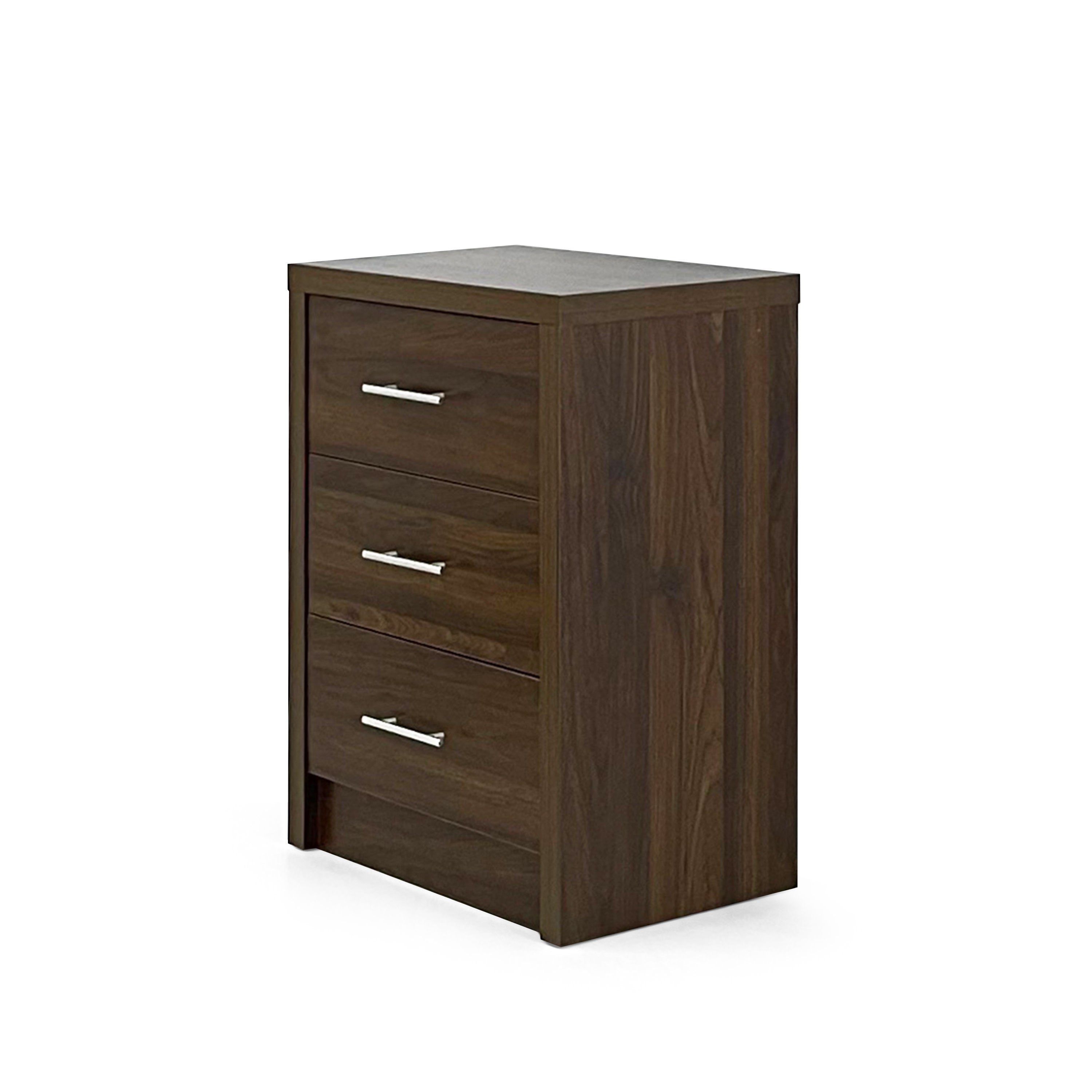 Marlette Modern Faux Wood 3 Drawer Chest