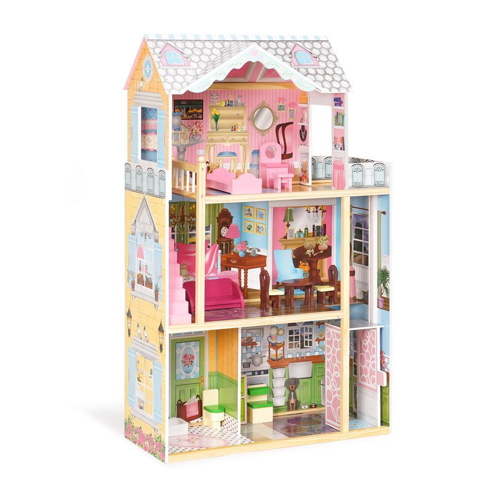 Huluwat Dreamy Dollhouse for Kids with Bright colors DJ-TC-EL-WG153