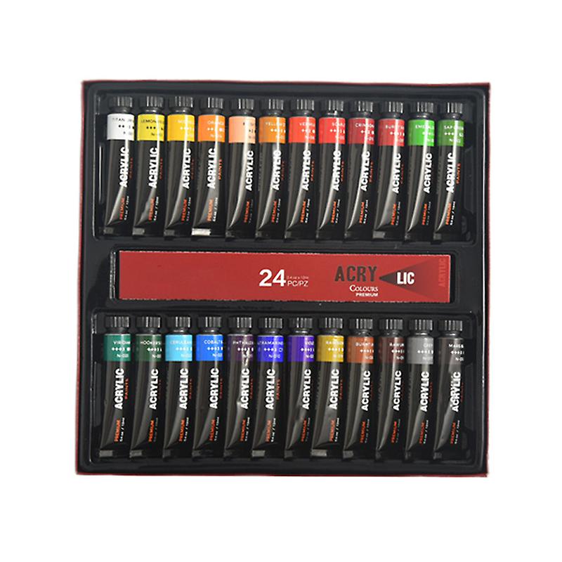 Acrylic Premium Artist Paint 12ml Tubes Set Of 12/24 Acrylic Paint Set(12 Colors)