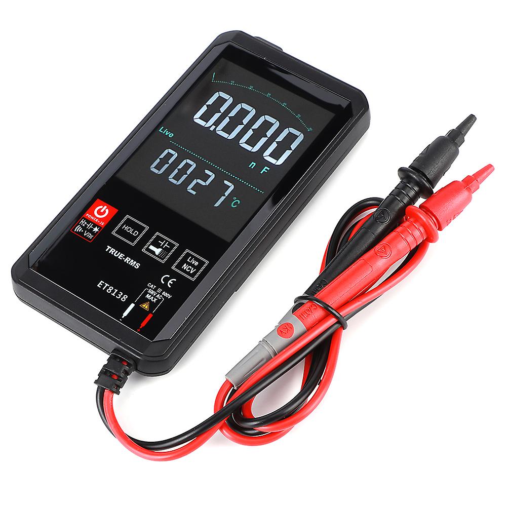 Portable Intelligent Touch Screen Digital Multimeter True Rms Dc Ac Transistor Capacitor