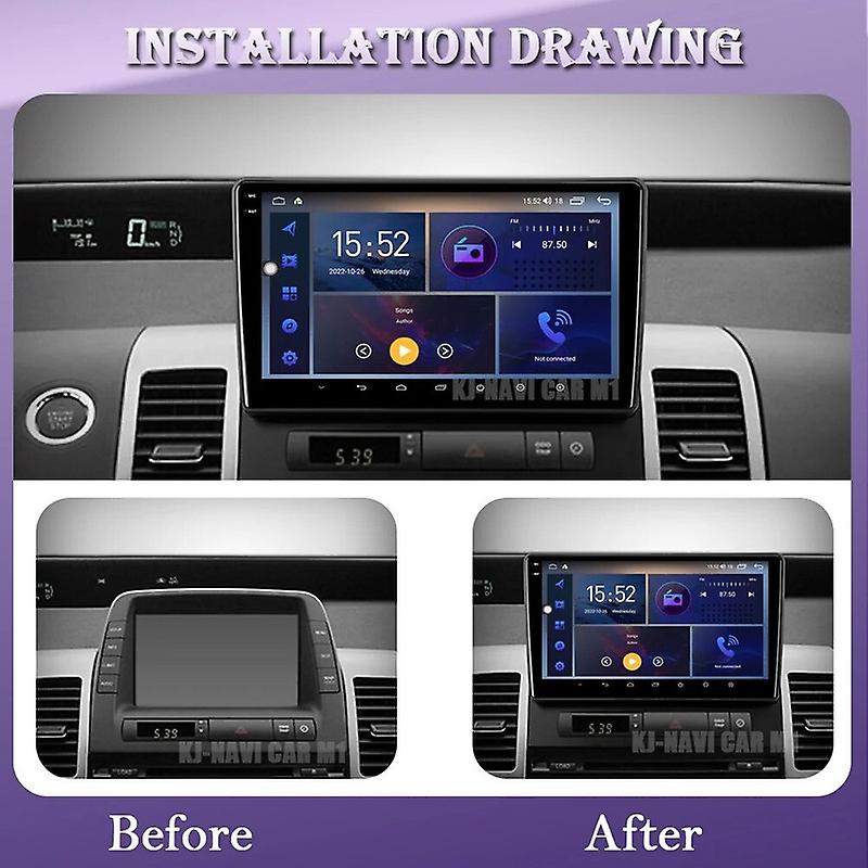 Wireless CarPlay Android Auto Radio for Toyota Prius XW20 II 2 2003 -2011 4G Car Multimedia GPS 2din