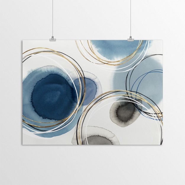 Americanflat Abstract Infinity Indigio I By Pi Creative Art Poster