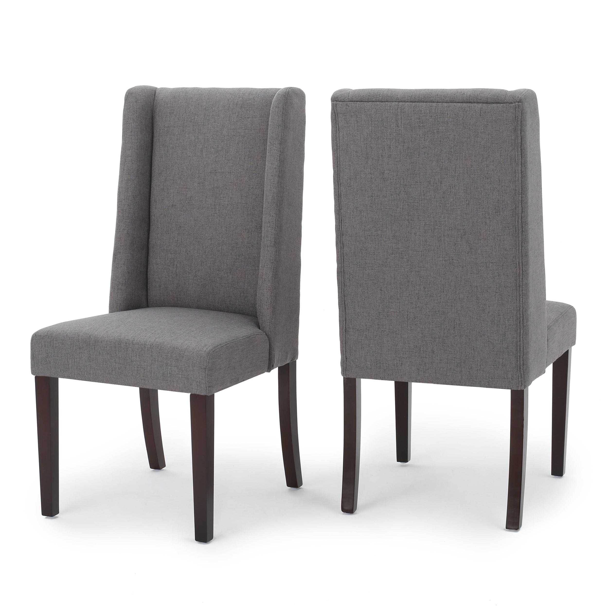 Rory Contemporary Fabric Upholstered Wingback Dining Chairs (Set of 2)