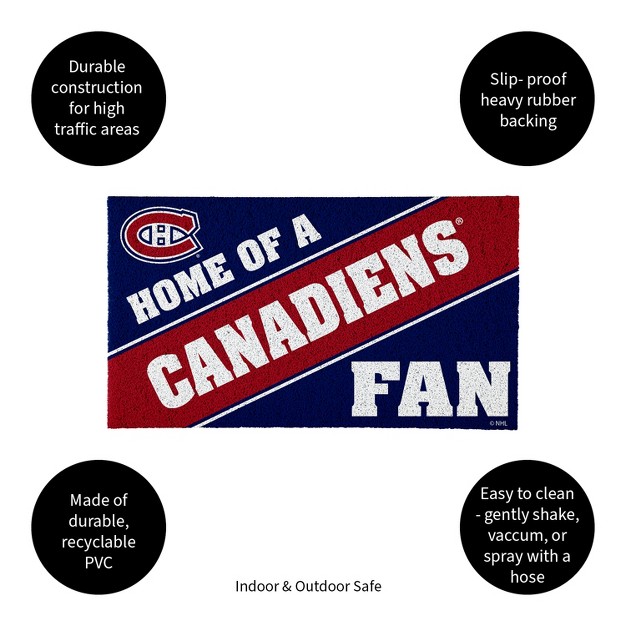 Evergreen Montreal Canadiens Pvc Mat Color