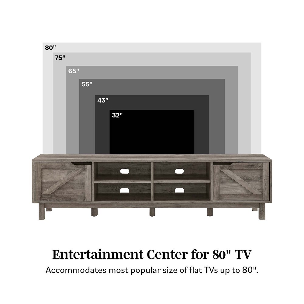 Middlebrook Designs Rustic Barndoor TV Stand