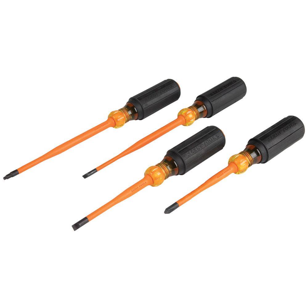 Klein Tools Slim-Tip Insul Screwdrivers 4-pc 33734INS from Klein Tools