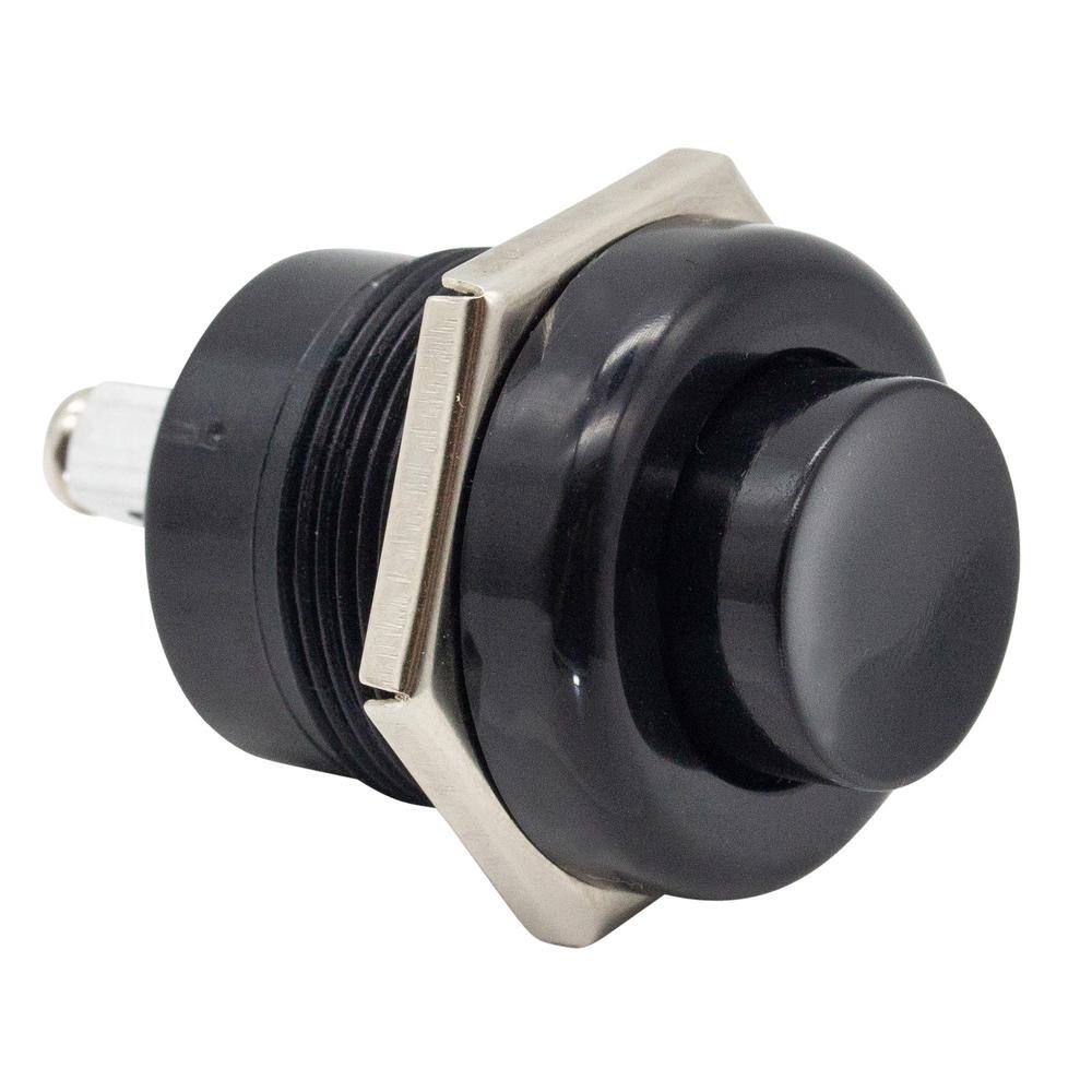 Calterm 20 Amp Euro Push Button Switch Black 40184