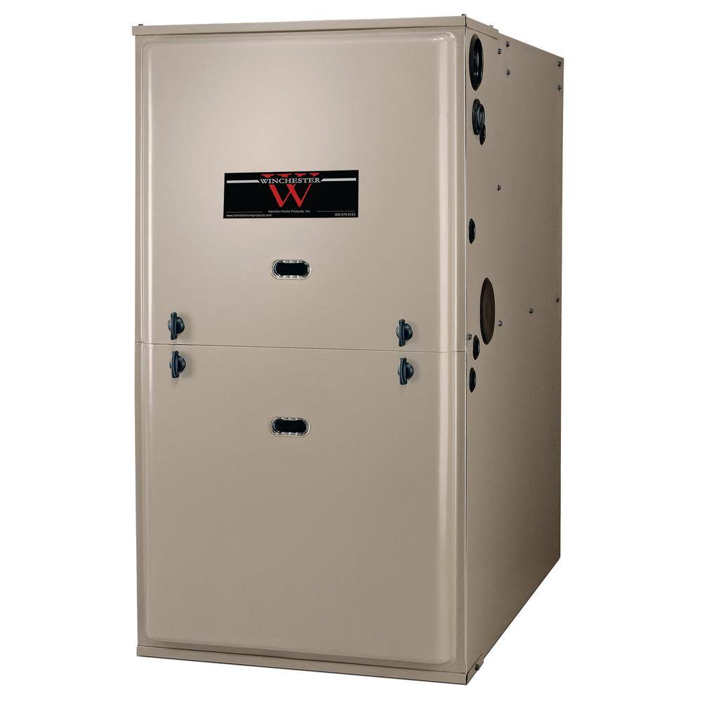 Winchester 80000 BTU 95% Efficient Single Stage Multi-Positional Residential Gas Furnace with ECM Blower Motor TM9E080B12MP12