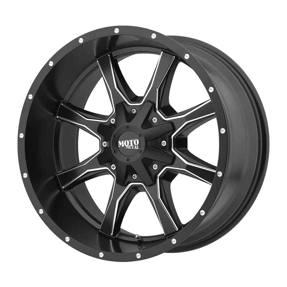 Moto Metal MO970 MO970 20X10 5X5.5/150 S-BLK MILL -24MM