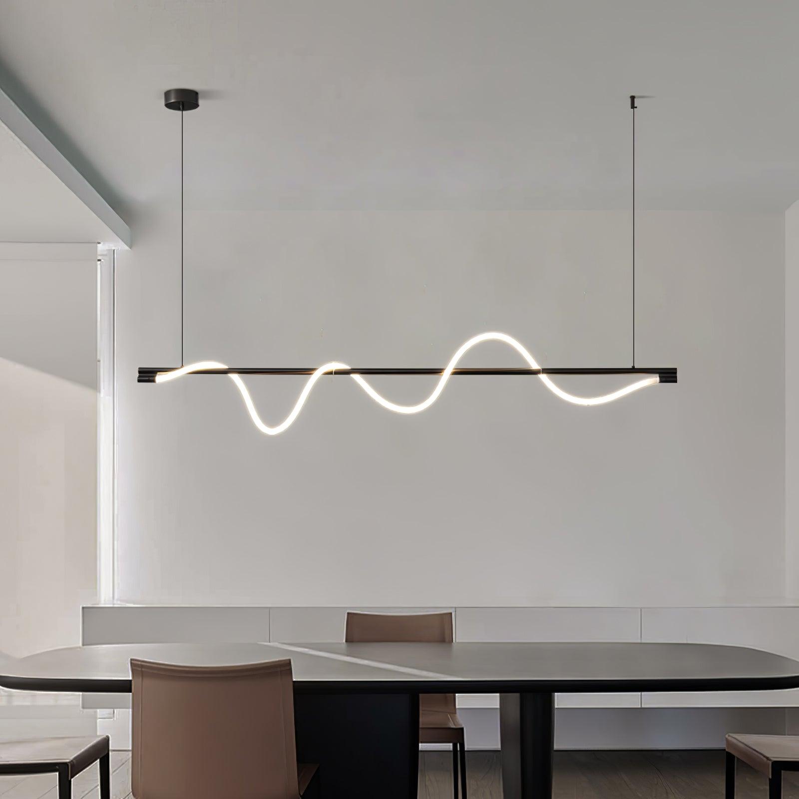 Linear Curve Island Pendant Lamp